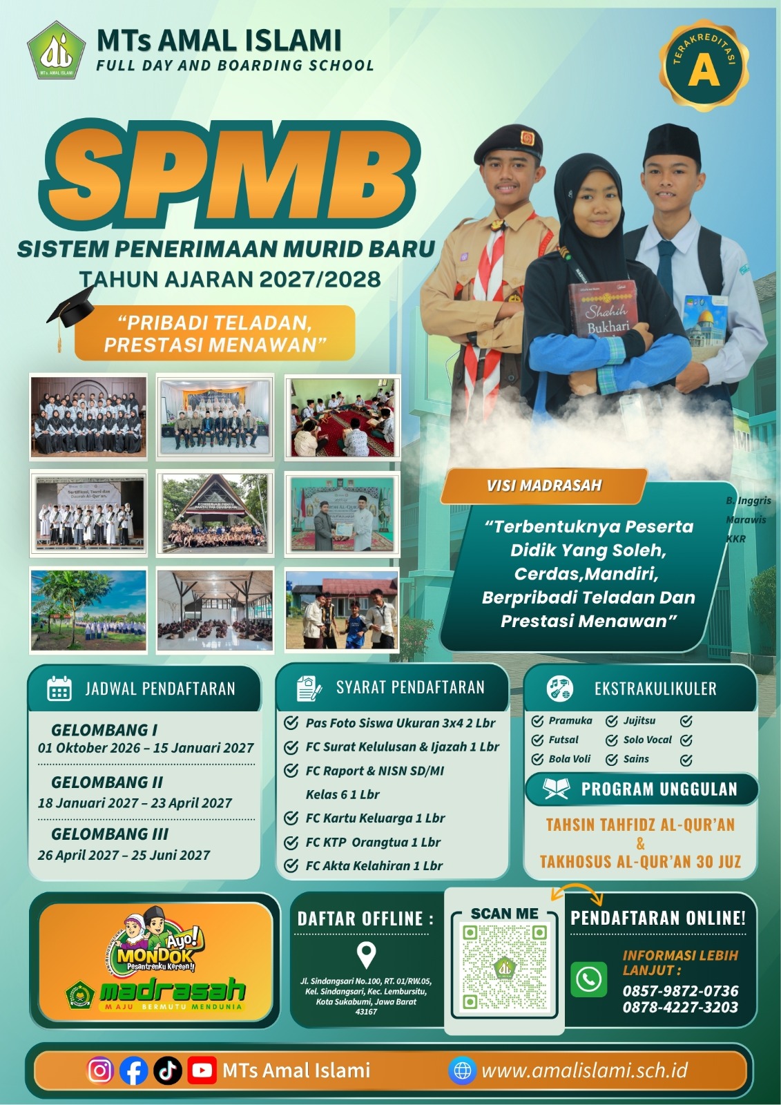SPMB TA 2027 - 2028 MTS AMAL ISLAMI